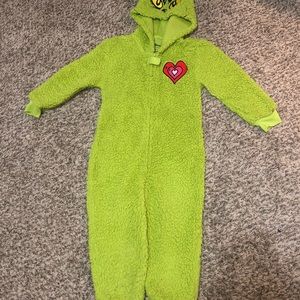 Grinch Costume, kids size 4/5.